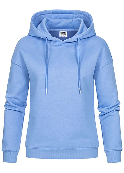 Urban Classics Damen Basic Hoodie Mit Kapuze Clearwater Blau 3 Urban Classics Damen Basic Hoodie Mit Kapuze Clearwater Blau