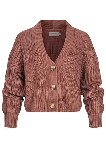 ONLY Damen NOOS V-Neck1 Strickcardigan Mit Knopfleiste Nostalgia Dunkel Rose Lila 6 ONLY Damen NOOS V-Neck1 Strickcardigan Mit Knopfleiste Nostalgia Dunkel Rose Lila – Bild 4
