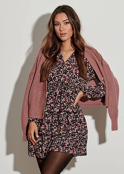 ONLY Damen NOOS V-Neck1 Strickcardigan Mit Knopfleiste Nostalgia Dunkel Rose Lila 7 ONLY Damen NOOS V-Neck1 Strickcardigan Mit Knopfleiste Nostalgia Dunkel Rose Lila – Bild 5