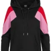 Urban Classics Damen Oversize Colorblock Hoodie 3-Tone Schwarz Fire Rot Pink 1 Urban Classics Damen Oversize Colorblock Hoodie 3-Tone Schwarz Fire Rot Pink -Vero Moda Verkaufsgeschäft 21020392