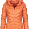 Tom Tailor Damen Leichte Steppjacke Mit Kapuze 2-Pocket Style Dull Coral Orange -Vero Moda Verkaufsgeschäft 21020544