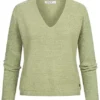 Hailys Damen V-Neck Longsleeve Pullover Strukturstoff Soft Grün 1 Hailys Damen V-Neck Longsleeve Pullover Strukturstoff Soft Grün -Vero Moda Verkaufsgeschäft 21030879