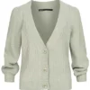 ONLY Damen 3/4 Arm V-Neck Strickcardigan Knopfleiste Desert Sage Grün Melange 2 ONLY Damen 3/4 Arm V-Neck Strickcardigan Knopfleiste Desert Sage Grün Melange -Vero Moda Verkaufsgeschäft 21031464
