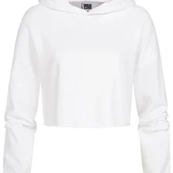 Urban Classics Damen Oversized Cropped Hoodie Weiss