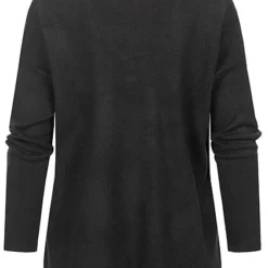 ONLY Damen Oversized V-Neck Strickpullover Soft-Touch Mit Seitl. Schlitzen Schwarz -Vero Moda Verkaufsgeschäft 21073299 2