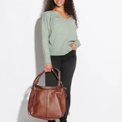 ONLY Damen NOOS V-Neck Strickpullover Rippbüdchen Chinois Grün Melange 7 ONLY Damen NOOS V-Neck Strickpullover Rippbüdchen Chinois Grün Melange -Vero Moda Verkaufsgeschäft 21073312 2