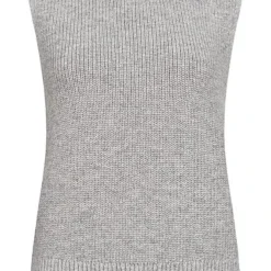 ONLY Damen NOOS Pullunder Mit Wollanteil Hellgrau Mel