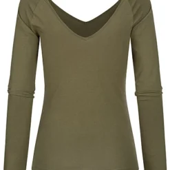 ONLY Damen V-Neck Longsleeve Pullover Kalamata Oliv Grün -Vero Moda Verkaufsgeschäft 21073373 1