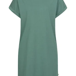 Urban Classics Damen T-Shirt Kleid Paleleaf Grün