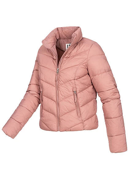 JACQUELINE DE YONG JDY By ONLY Damen Kurze Steppjacke Stehkragen 2-Pockets Woodrose Rosa 5 JACQUELINE DE YONG JDY By ONLY Damen Kurze Steppjacke Stehkragen 2-Pockets Woodrose Rosa – Bild 3