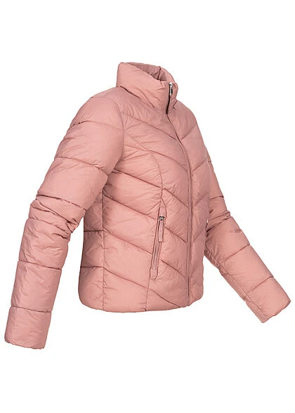 JACQUELINE DE YONG JDY By ONLY Damen Kurze Steppjacke Stehkragen 2-Pockets Woodrose Rosa 6 JACQUELINE DE YONG JDY By ONLY Damen Kurze Steppjacke Stehkragen 2-Pockets Woodrose Rosa – Bild 4