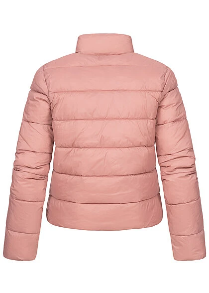 JACQUELINE DE YONG JDY By ONLY Damen Kurze Steppjacke Stehkragen 2-Pockets Woodrose Rosa 7 JACQUELINE DE YONG JDY By ONLY Damen Kurze Steppjacke Stehkragen 2-Pockets Woodrose Rosa – Bild 5