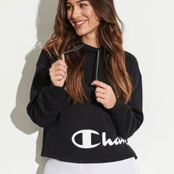 Champion Damen Hoodie Kapuze Logo Print Schwarz 9 Champion Damen Hoodie Kapuze Logo Print Schwarz -Vero Moda Verkaufsgeschäft 21083675 3