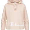 Champion Damen Hoodie Kapuze Logo Print Rosa Beige -Vero Moda Verkaufsgeschäft 21083678