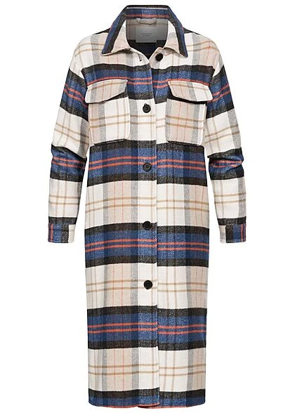 JACQUELINE DE YONG JDY By ONLY Damen Longform Shacket Hemdjacke Karo Muster 2 Brusttaschen Nomad Beige 3 JACQUELINE DE YONG JDY By ONLY Damen Longform Shacket Hemdjacke Karo Muster 2 Brusttaschen Nomad Beige