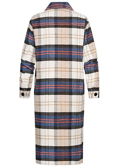 JACQUELINE DE YONG JDY By ONLY Damen Longform Shacket Hemdjacke Karo Muster 2 Brusttaschen Nomad Beige 5 JACQUELINE DE YONG JDY By ONLY Damen Longform Shacket Hemdjacke Karo Muster 2 Brusttaschen Nomad Beige – Bild 3