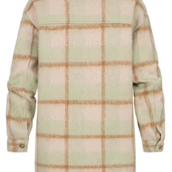 ONLY Damen Kunstfell Longform Shacket Jacke Knopfleiste Karo Muster Oatmeal Beige 7 ONLY Damen Kunstfell Longform Shacket Jacke Knopfleiste Karo Muster Oatmeal Beige -Vero Moda Verkaufsgeschäft 21090043 2