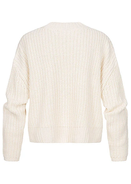 Urban Classics Damen Oversized Grobstrickpullover Sweater Vokuhila Whitesand Beige 5 Urban Classics Damen Oversized Grobstrickpullover Sweater Vokuhila Whitesand Beige – Bild 3