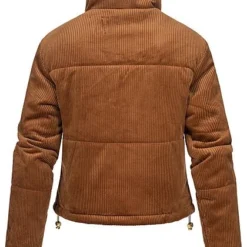 Urban Classics Damen Kurze Cord Puffer Jacke 2-Pockets Stehkragen Toffee Braun 9 Urban Classics Damen Kurze Cord Puffer Jacke 2-Pockets Stehkragen Toffee Braun -Vero Moda Verkaufsgeschäft 21090064 3