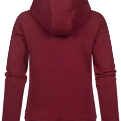 Urban Classics Damen Basic Organic Hoodie Kapuze Rippblenden Burgundy Rot -Vero Moda Verkaufsgeschäft 21090079 2