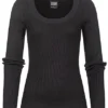 Urban Classics Damen Ribbed Longsleeve Pullover Mit Weitem Ausschnitt Schwarz 1 Urban Classics Damen Ribbed Longsleeve Pullover Mit Weitem Ausschnitt Schwarz -Vero Moda Verkaufsgeschäft 21090082