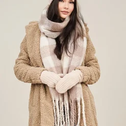 Noisy May Damen NOOS Teddyfell Mantel Jacke 2-Pockets Mit Stehkragen Pepper Beige