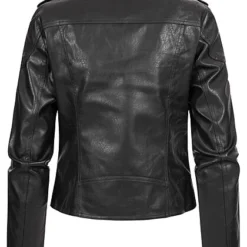 Noisy May Damen NOOS Biker Jacke In Lederoptik 2-Pockets Mit Zipper Schwarz 9 Noisy May Damen NOOS Biker Jacke In Lederoptik 2-Pockets Mit Zipper Schwarz -Vero Moda Verkaufsgeschäft 21092075 3