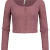 Hailys Damen Langarmshirt Mit Knopfleiste Und Rippoptik Rose Braun 1 Hailys Damen Langarmshirt Mit Knopfleiste Und Rippoptik Rose Braun -Vero Moda Verkaufsgeschäft 21092137