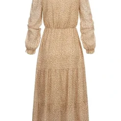 Hailys Damen Maxi Kleid Langarm Volant Details Leo Muster Beige 7 Hailys Damen Maxi Kleid Langarm Volant Details Leo Muster Beige -Vero Moda Verkaufsgeschäft 21092161 2