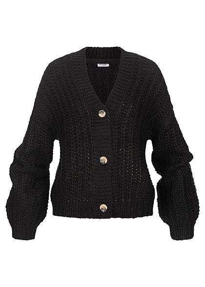Noisy May Damen NOOS Cardigan Oversize Grobstrick Strickjacke Schwarz 3 Noisy May Damen NOOS Cardigan Oversize Grobstrick Strickjacke Schwarz