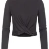 ONLY Damen Kurzes Longleeve Mit Drehdetail Schwarz 1 ONLY Damen Kurzes Longleeve Mit Drehdetail Schwarz -Vero Moda Verkaufsgeschäft 21093226