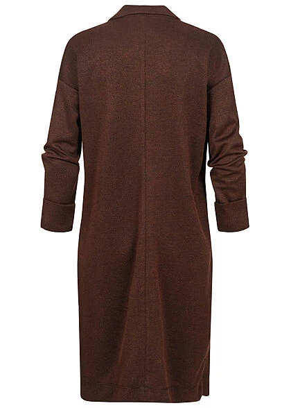 Pieces Damen NOOS 3/4 Arm V-Neck Blazer 2-Pockets Offener Schnitt Mocha Bisque 5 Pieces Damen NOOS 3/4 Arm V-Neck Blazer 2-Pockets Offener Schnitt Mocha Bisque – Bild 3