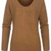 Styleboom Fashion Damen Longsleeve Pullover Mit Sternenmuster Strass Braun 1 Styleboom Fashion Damen Longsleeve Pullover Mit Sternenmuster Strass Braun -Vero Moda Verkaufsgeschäft 21096715