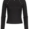 JACQUELINE DE YONG JDY By ONLY Damen Kurzer Longsleeve Pullover Knöpfe Seitlich Schwarz 2 JACQUELINE DE YONG JDY By ONLY Damen Kurzer Longsleeve Pullover Knöpfe Seitlich Schwarz -Vero Moda Verkaufsgeschäft 21101172
