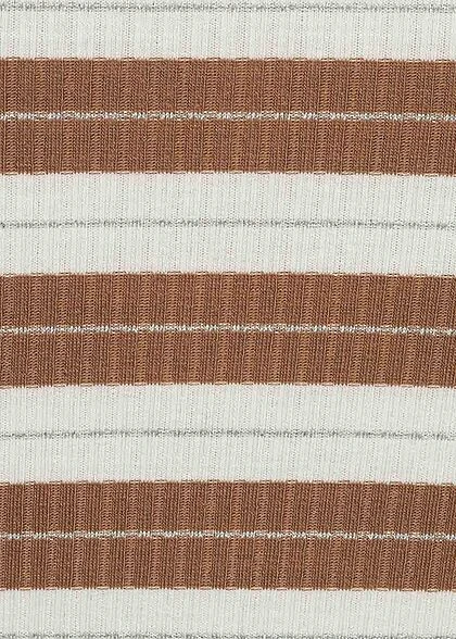 ONLY Damen V-Neck Lurex Longsleeve Glitzer Streifen Cloud Dancer Weiss Burro Braun 5 ONLY Damen V-Neck Lurex Longsleeve Glitzer Streifen Cloud Dancer Weiss Burro Braun – Bild 3