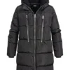 ONLY Damen Langer Winter Puffermantel Steppjacke Kapuze 4-Pockets Schwarz -Vero Moda Verkaufsgeschäft 21101266