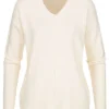 Clodus Damen Strick Pullover Longsleeve Sweater V-Neck Off Weiss 2 Clodus Damen Strick Pullover Longsleeve Sweater V-Neck Off Weiss -Vero Moda Verkaufsgeschäft 21102010