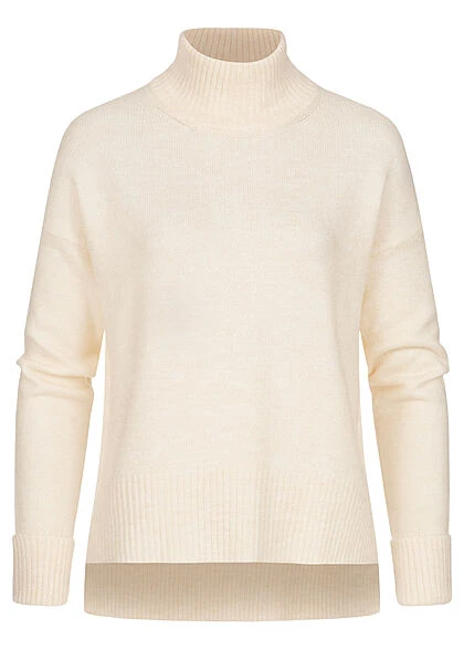 Clodus Damen Strickpullover Longsleeve Mit Rollkragen Off Weiss 3 Clodus Damen Strickpullover Longsleeve Mit Rollkragen Off Weiss