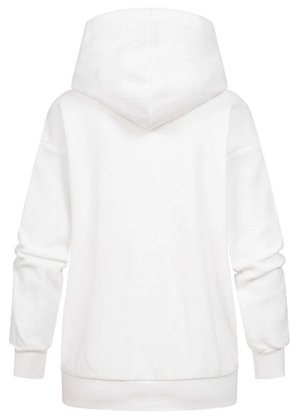 Champion Damen Hoodie Mit Kapuze Und Logo Gestickt Weiß Schwarz 5 Champion Damen Hoodie Mit Kapuze Und Logo Gestickt Weiß Schwarz – Bild 3