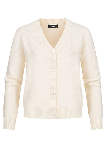 Clodus Damen V-Neck Viskose Strickjacke Cardigan Mit Knopfleiste Off Weiss 3 Clodus Damen V-Neck Viskose Strickjacke Cardigan Mit Knopfleiste Off Weiss