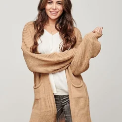 Styleboom Fashion Damen Struktur Strickcardigan Mit 2 Taschen Beige 9 Styleboom Fashion Damen Struktur Strickcardigan Mit 2 Taschen Beige -Vero Moda Verkaufsgeschäft 21106778 3