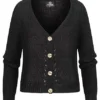 Styleboom Fashion Damen Basic Cardigan Strickjacke Mit Knopfleiste Schwarz 2 Styleboom Fashion Damen Basic Cardigan Strickjacke Mit Knopfleiste Schwarz -Vero Moda Verkaufsgeschäft 21106784