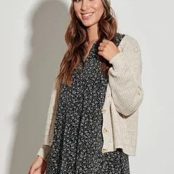 Styleboom Fashion Damen Basic Cardigan Strickjacke Mit Knopfleiste Beige 7 Styleboom Fashion Damen Basic Cardigan Strickjacke Mit Knopfleiste Beige -Vero Moda Verkaufsgeschäft 21106785 2