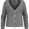 Styleboom Fashion Damen Basic Cardigan Strickjacke Mit Knopfleiste Dunkel Grau 2 Styleboom Fashion Damen Basic Cardigan Strickjacke Mit Knopfleiste Dunkel Grau -Vero Moda Verkaufsgeschäft 21106788