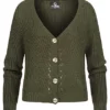 Styleboom Fashion Damen Basic Cardigan Strickjacke Mit Knopfleiste Oliv Grün 2 Styleboom Fashion Damen Basic Cardigan Strickjacke Mit Knopfleiste Oliv Grün -Vero Moda Verkaufsgeschäft 21106789