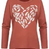 Styleboom Fashion Damen Sweater Mit Federn Print Und Strasssteinen Rost Rot 1 Styleboom Fashion Damen Sweater Mit Federn Print Und Strasssteinen Rost Rot -Vero Moda Verkaufsgeschäft 21106853