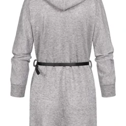 Styleboom Fashion Damen Cardigan Mit Kapuze Und Gürtel 2-Pockets Silber Grau 7 Styleboom Fashion Damen Cardigan Mit Kapuze Und Gürtel 2-Pockets Silber Grau -Vero Moda Verkaufsgeschäft 21106866 2