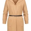 Styleboom Fashion Damen Cardigan Mit Kapuze Und Gürtel 2-Pockets Camel Braun -Vero Moda Verkaufsgeschäft 21106869
