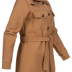 Styleboom Fashion Damen Fleece Coatigan Jacke Mit Bindegürtel Camel Braun 6 Styleboom Fashion Damen Fleece Coatigan Jacke Mit Bindegürtel Camel Braun -Vero Moda Verkaufsgeschäft 21106925 1