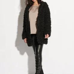 Seventyseven Lifestyle Damen Teddyfell Jacke Mit Kapuze 2-Pockets Schwarz 10 Seventyseven Lifestyle Damen Teddyfell Jacke Mit Kapuze 2-Pockets Schwarz -Vero Moda Verkaufsgeschäft 21109003 3